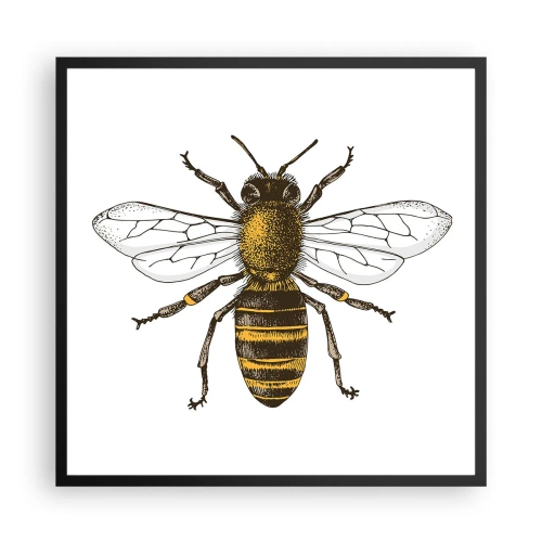 Póster en marco negro - Bondad natural - 60x60 cm