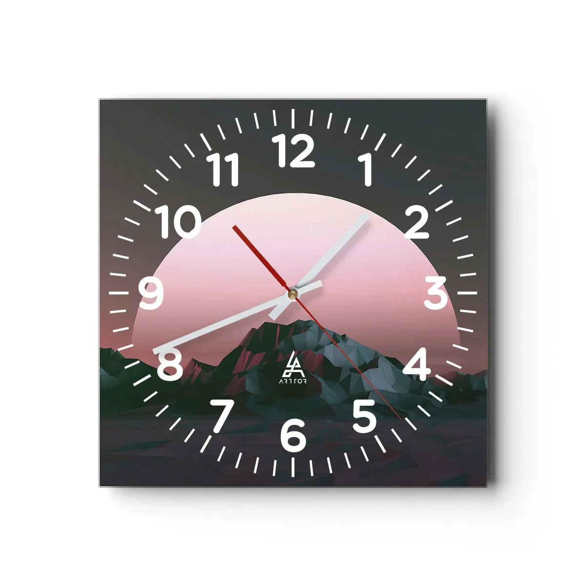 Reloj de pared - Reloj de vidrio - En una galaxia muy muy lejana - 30x30 cm