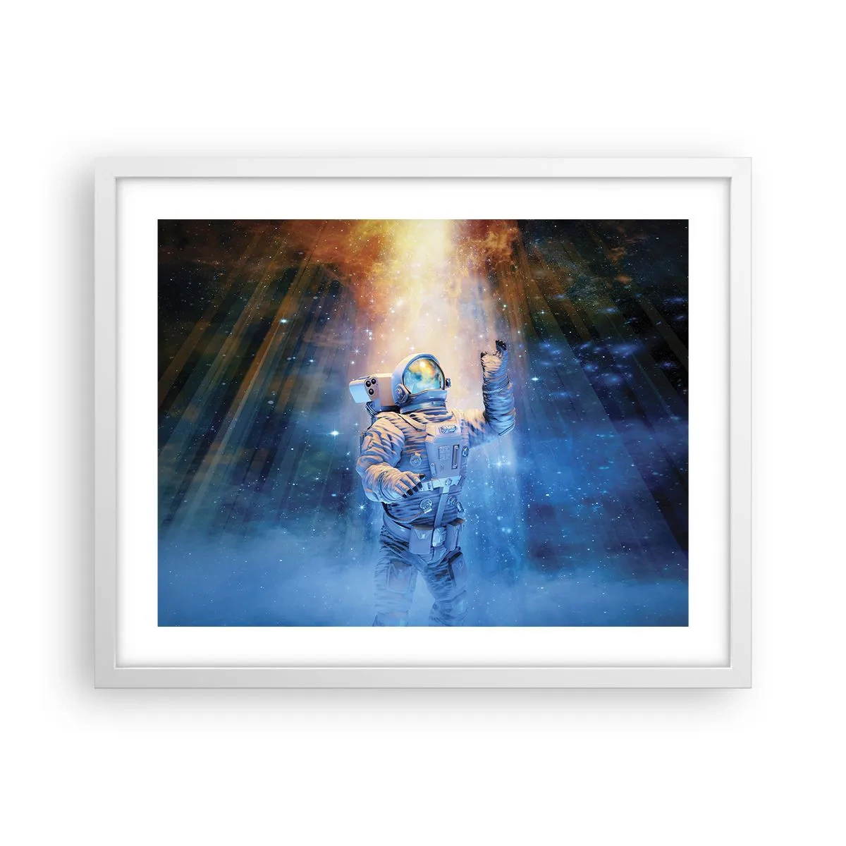 Póster en marco blanco - El descubrimiento - 50x40 cm