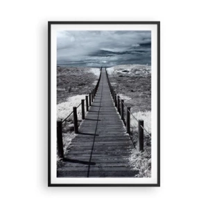 Póster en marco negro - En plena costa - 61x91 cm