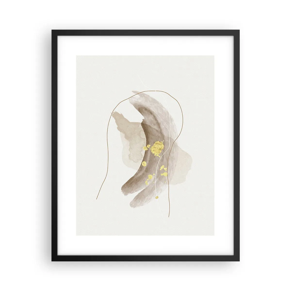 Póster en marco negro - Encontrado en el espacio - 40x50 cm