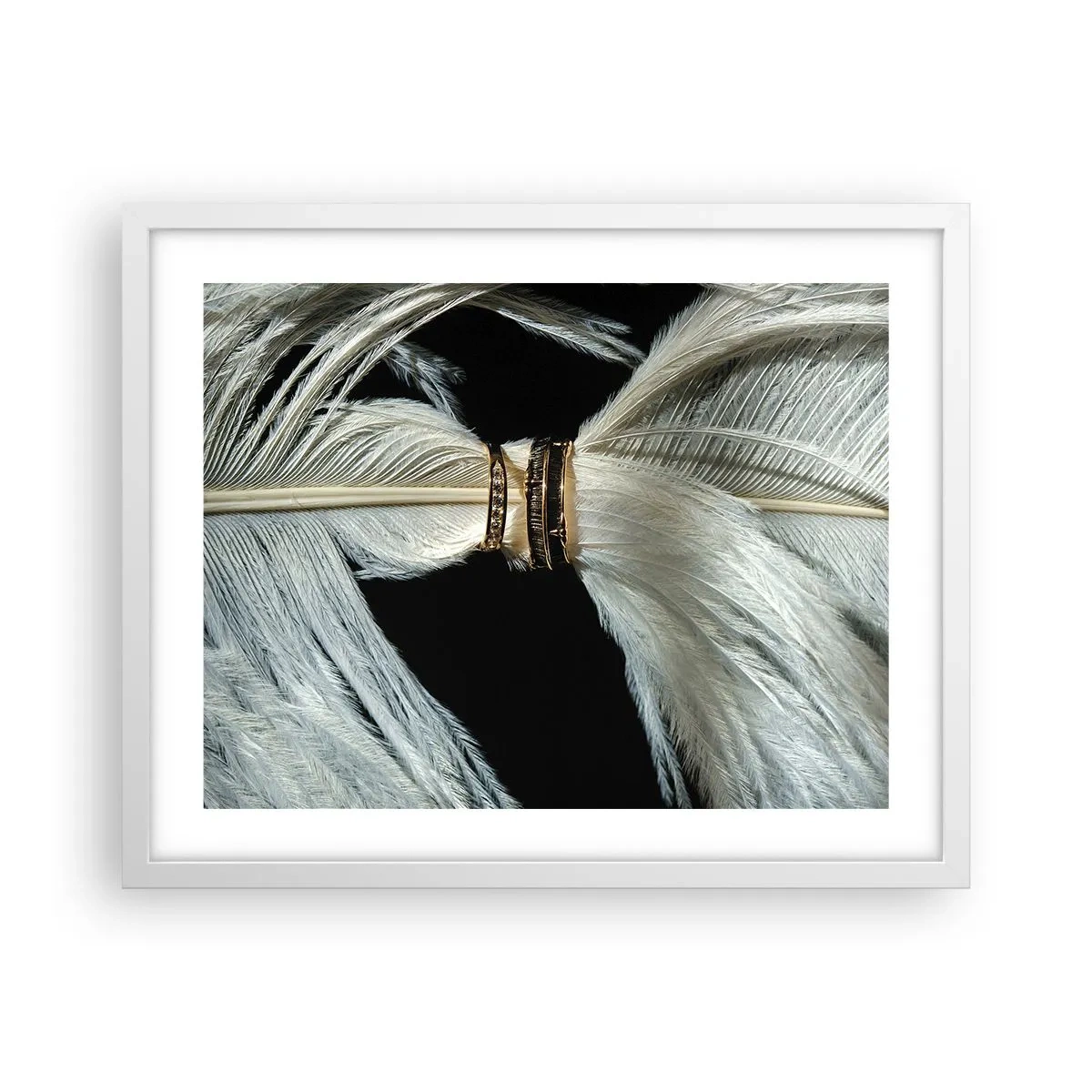 Póster en marco blanco - ...y no te dejaré.... - 50x40 cm