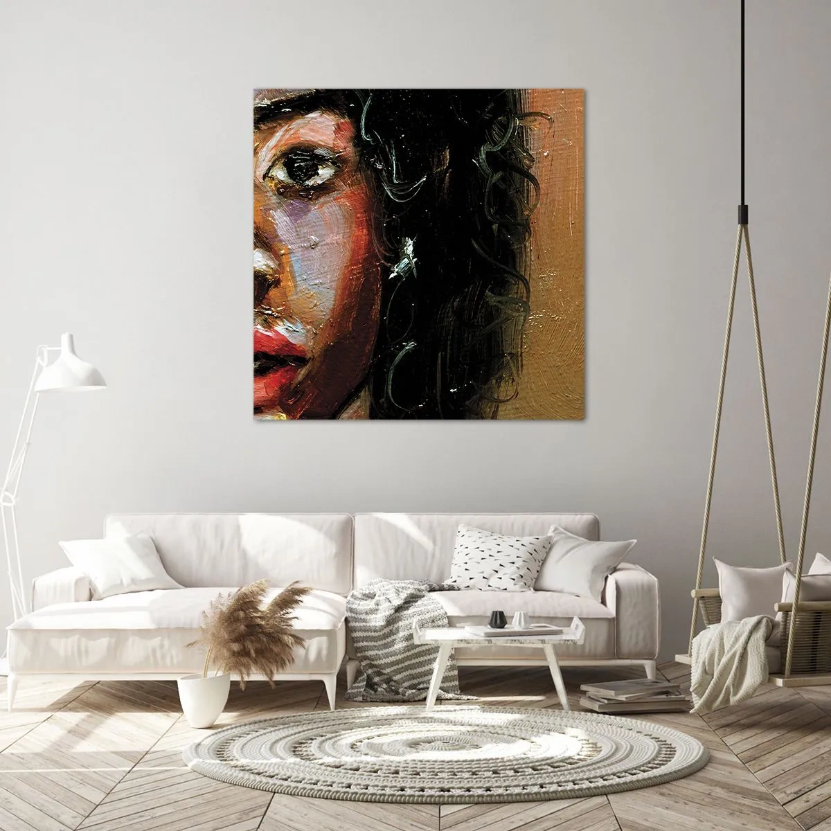 Cuadro sobre lienzo - Impresión de Imagen - La mitad de mi ser - 30x30 cm
