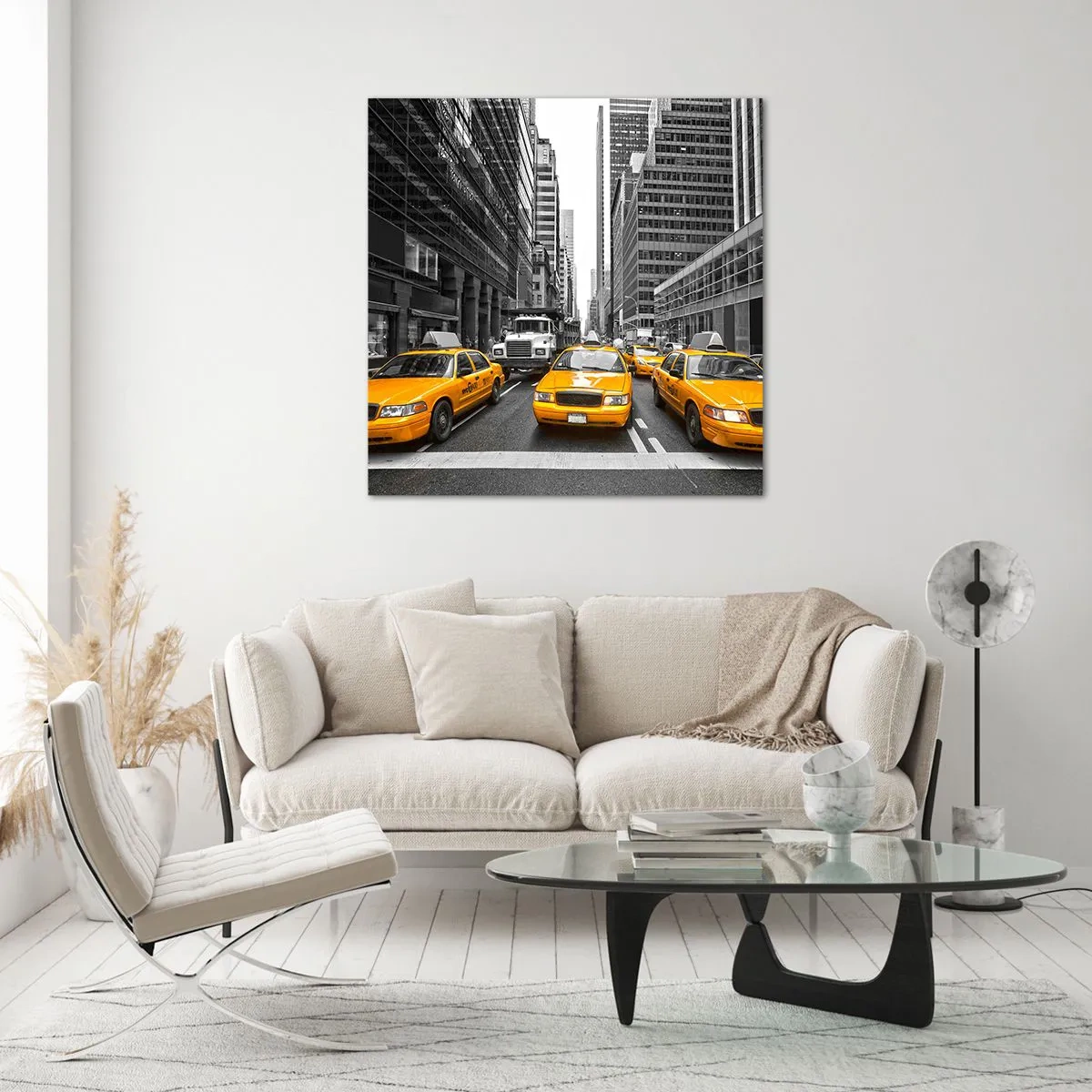 Cuadro sobre vidrio - Impresiones sobre Vidrio - Nosotros somos los que damos color a la ciudad - 30x30 cm