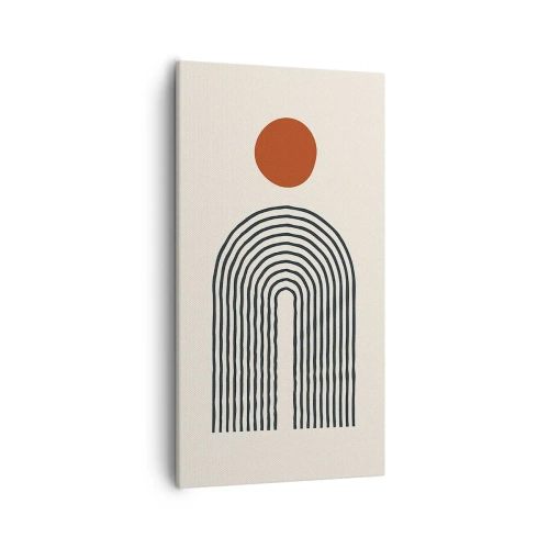 Cuadro sobre lienzo - Impresión de Imagen - Magnetismo de formas y colores - 55x100 cm