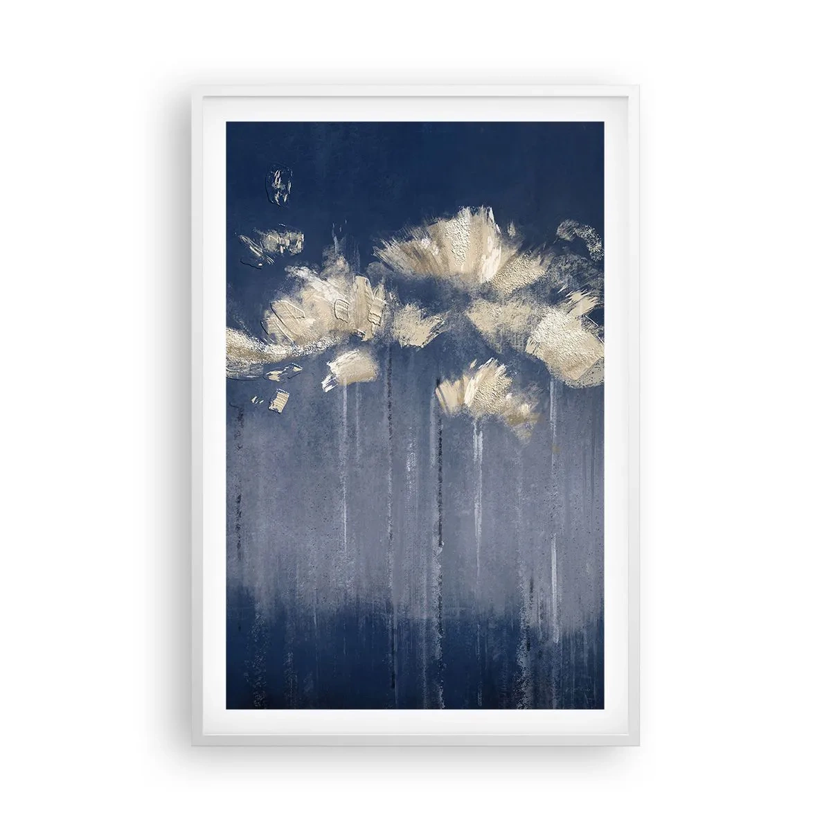 Póster en marco blanco - Como pétalos al viento - 61x91 cm