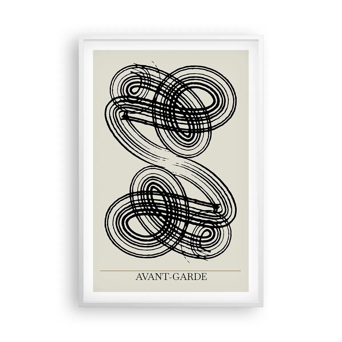 Póster en marco blanco - Salió espontáneamente - 61x91 cm