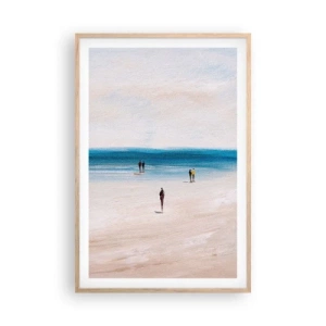 Póster en marco roble claro - Necesidad natural - 61x91 cm