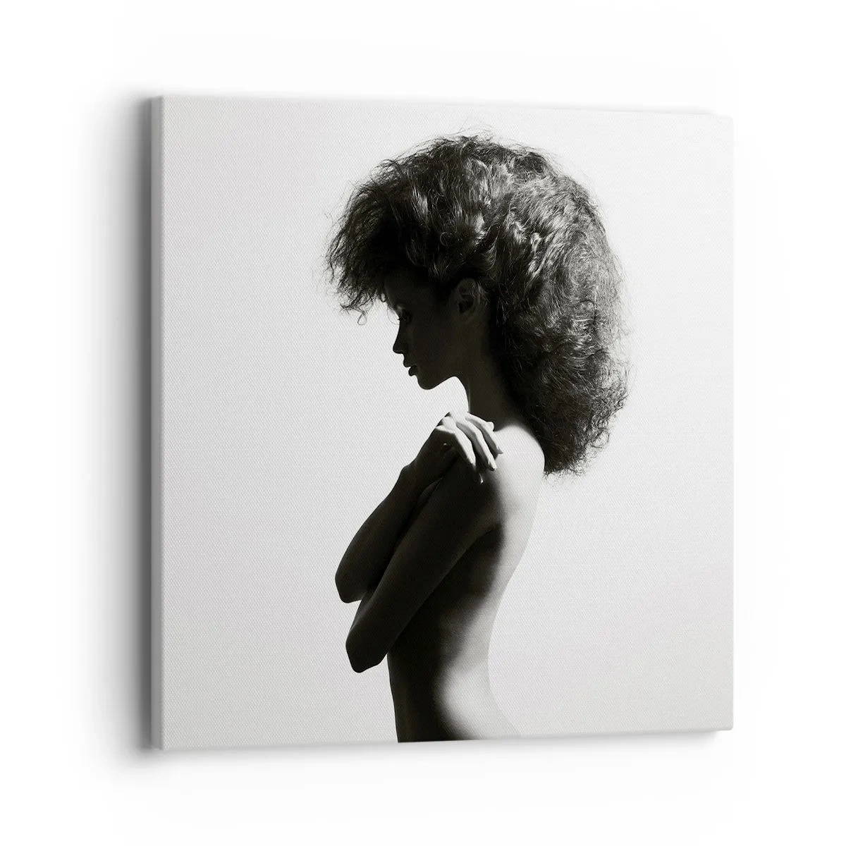 Cuadro sobre lienzo - Impresión de Imagen - Como una flor en un tallo delgado - 40x40 cm