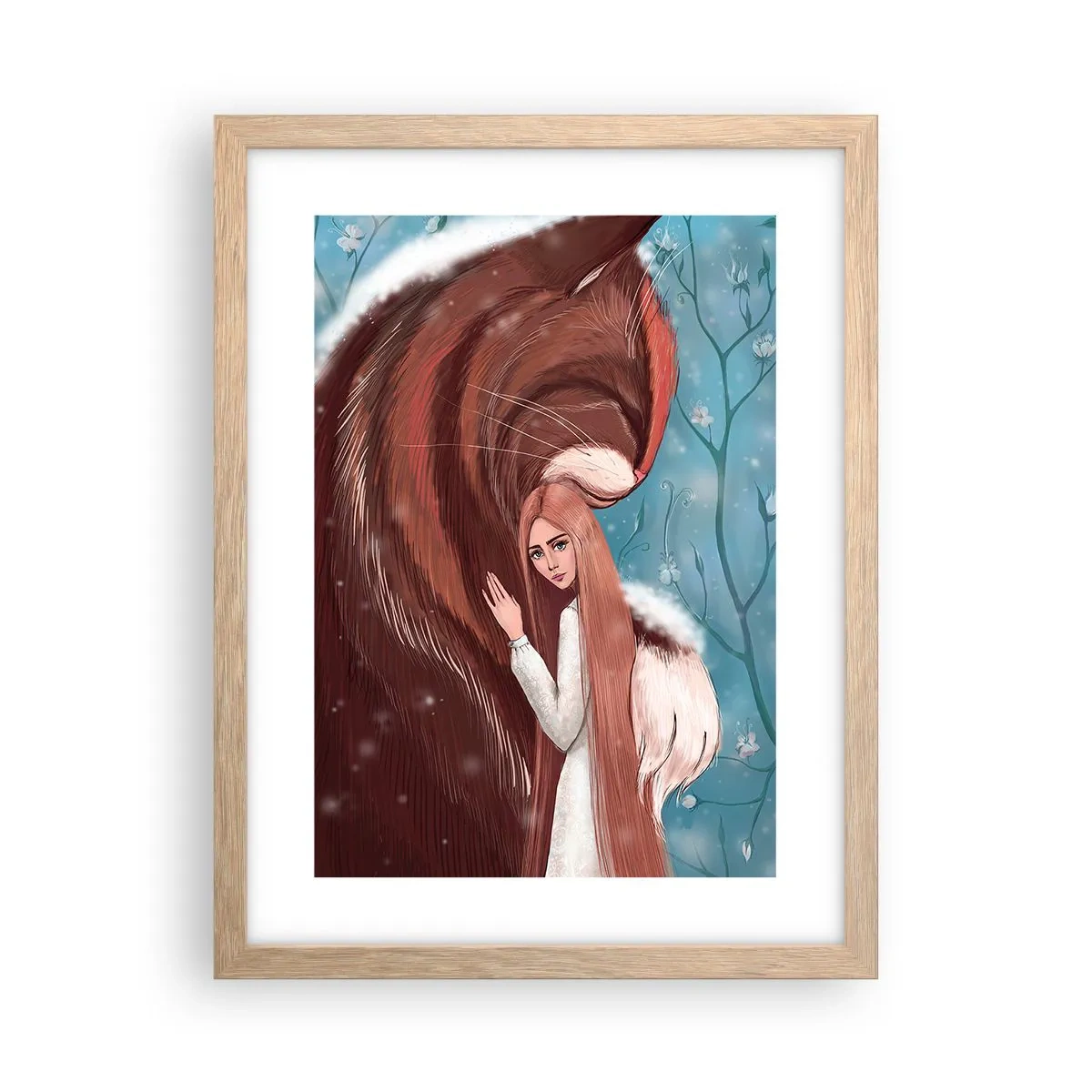 Póster en marco roble claro - Bienvenidos a un cuento de hadas - 30x40 cm