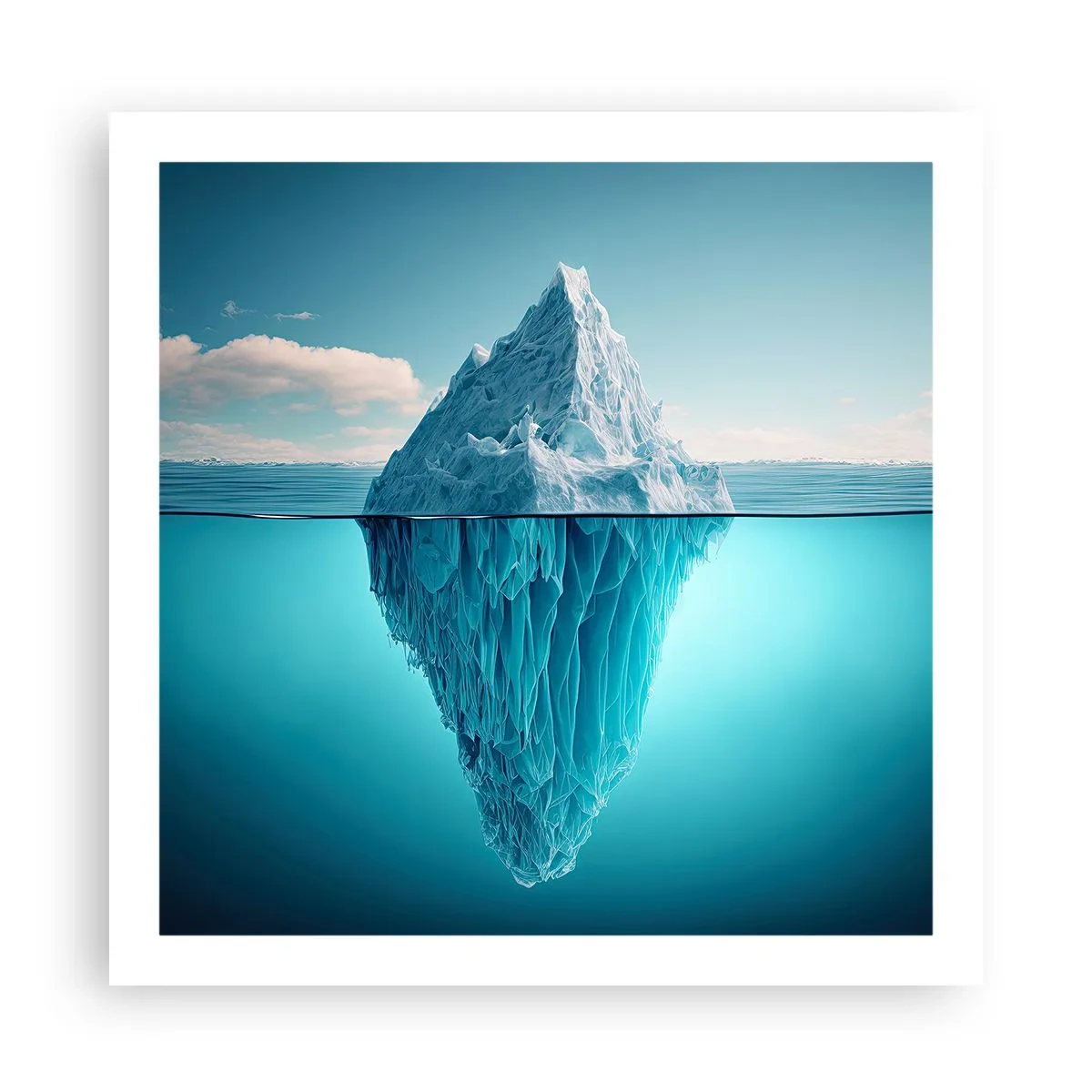 Póster - El trono de hielo - 60x60 cm