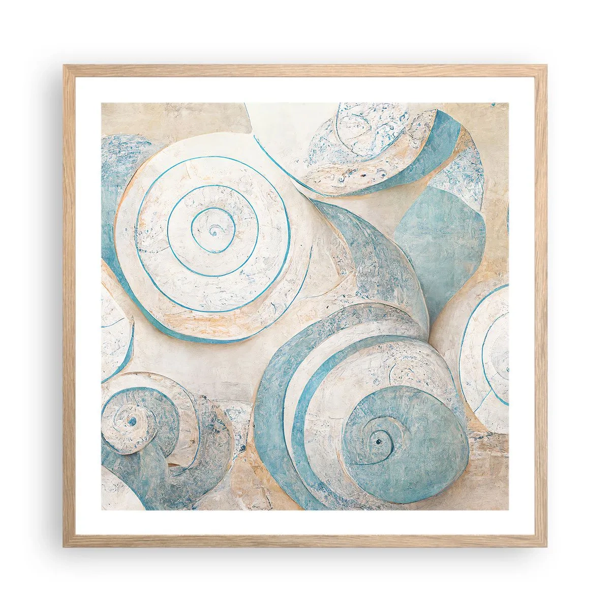 Póster en marco roble claro - ¿Qué esconden en su interior? - 60x60 cm