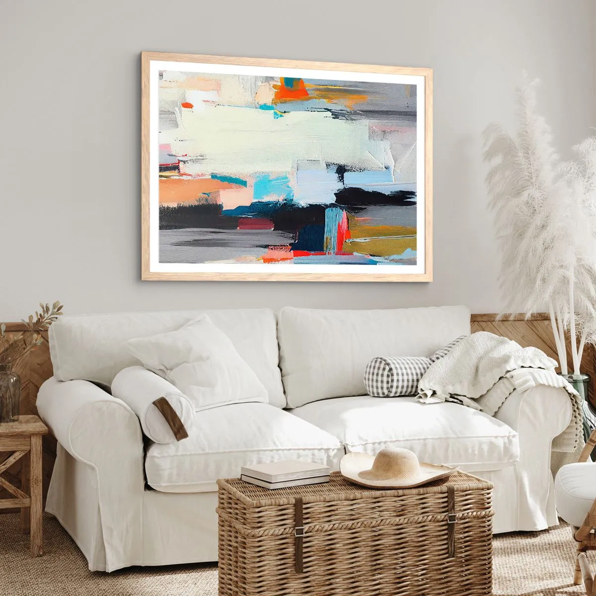 Póster en marco roble claro - ¿Existe un método único? - 100x70 cm