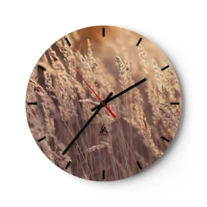 Reloj de pared - Reloj de vidrio - Listos para dar la bienvenida al otoño - 40x40 cm