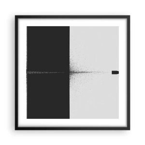 Póster en marco negro - Directa al objetivo - 50x50 cm