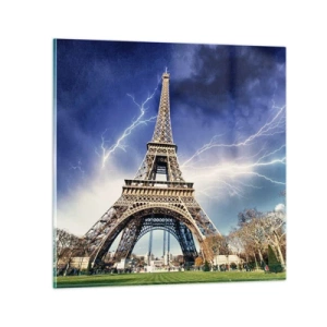 Cuadro sobre vidrio - Impresiones sobre Vidrio - Reina sobre las tormentas - 50x50 cm