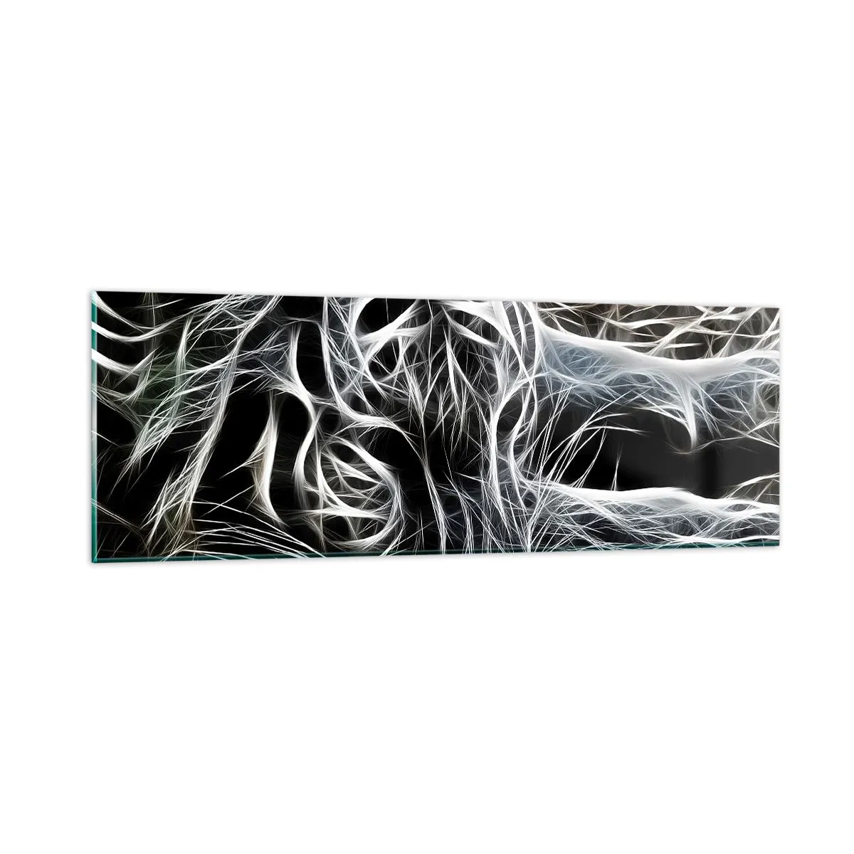 Cuadro sobre vidrio - Impresiones sobre Vidrio - Un estudio sobre la ligereza felina - 90x30 cm
