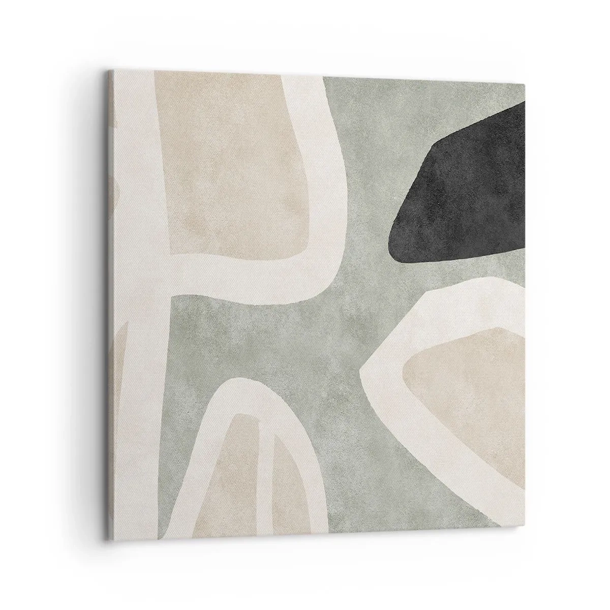 Cuadro sobre lienzo - Impresión de Imagen - Composición con un toque negro - 60x60 cm