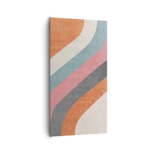 Cuadro sobre lienzo - Impresión de Imagen - Composición diagonal - movimiento - 65x120 cm