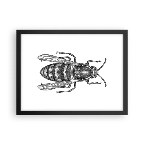 Póster en marco negro - Desde un planeta de insectos - 40x30 cm
