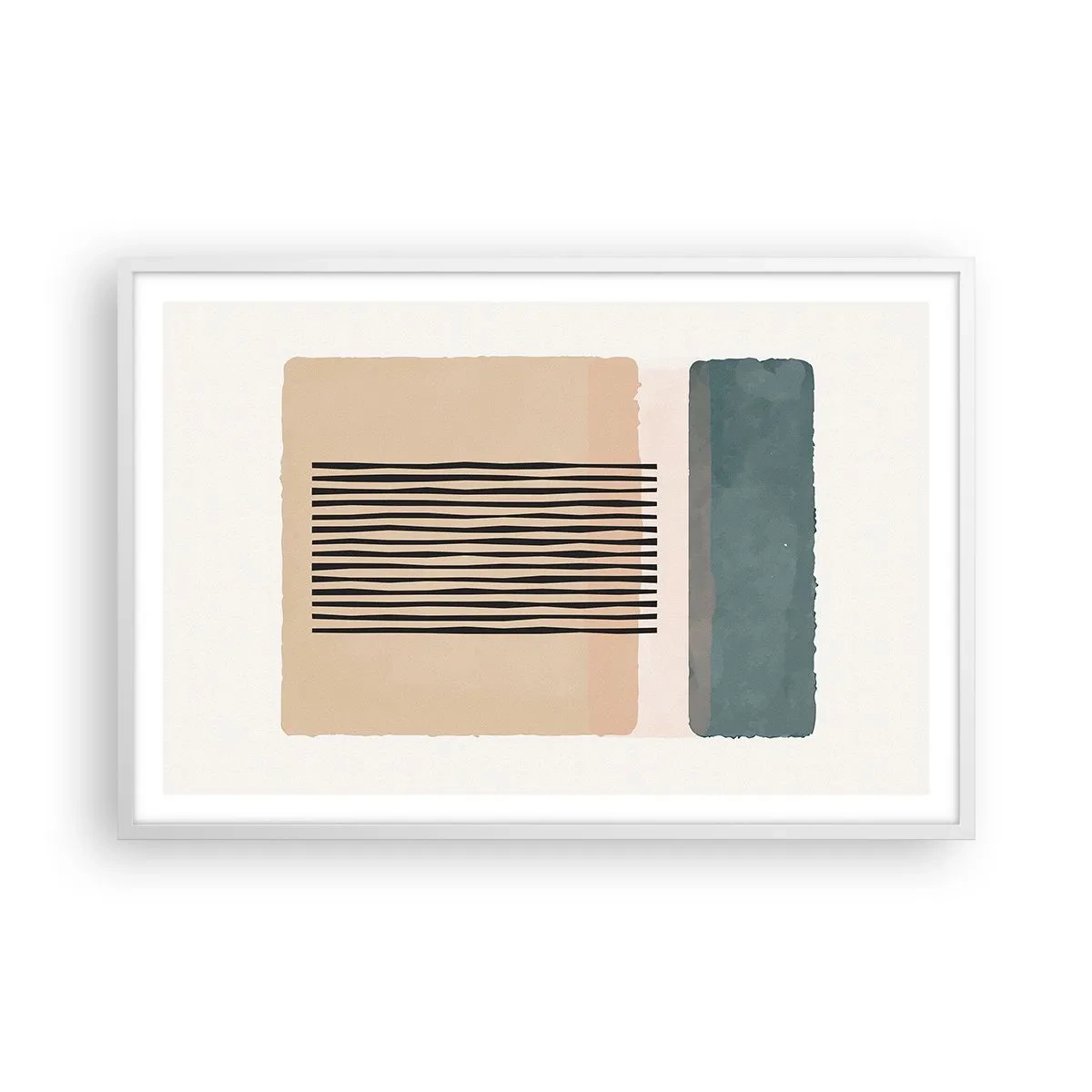 Póster en marco blanco - Todo en orden - 91x61 cm