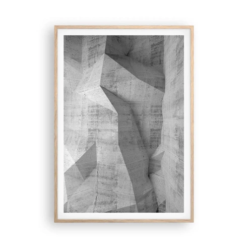 Póster en marco roble claro - Un verdadero desafío - 70x100 cm