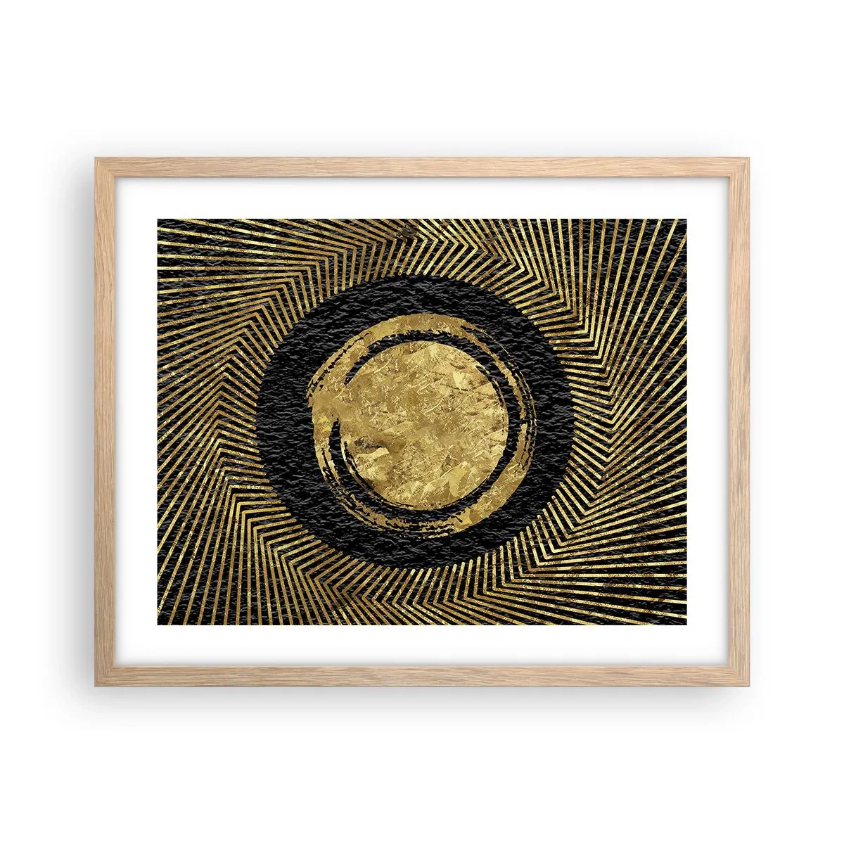 Póster en marco roble claro - Composición glamour - 50x40 cm