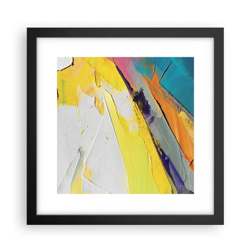 Póster en marco negro - Anatomía de la luz - 30x30 cm