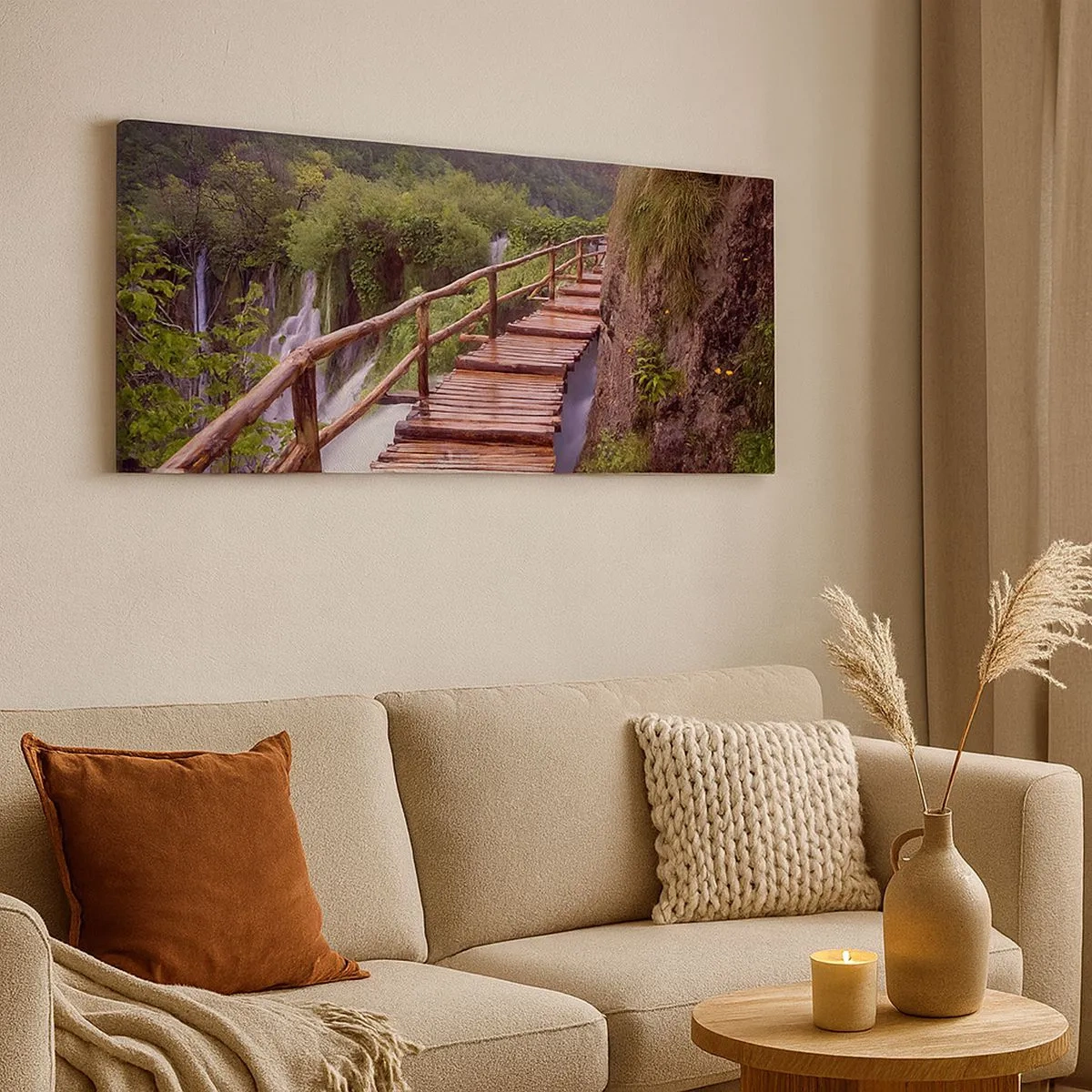 Cuadro sobre lienzo - Impresión de Imagen - Una belleza inimaginable - 100x40 cm