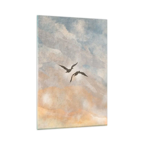 Cuadro sobre vidrio - Impresiones sobre Vidrio - Danza del cielo - 80x120 cm