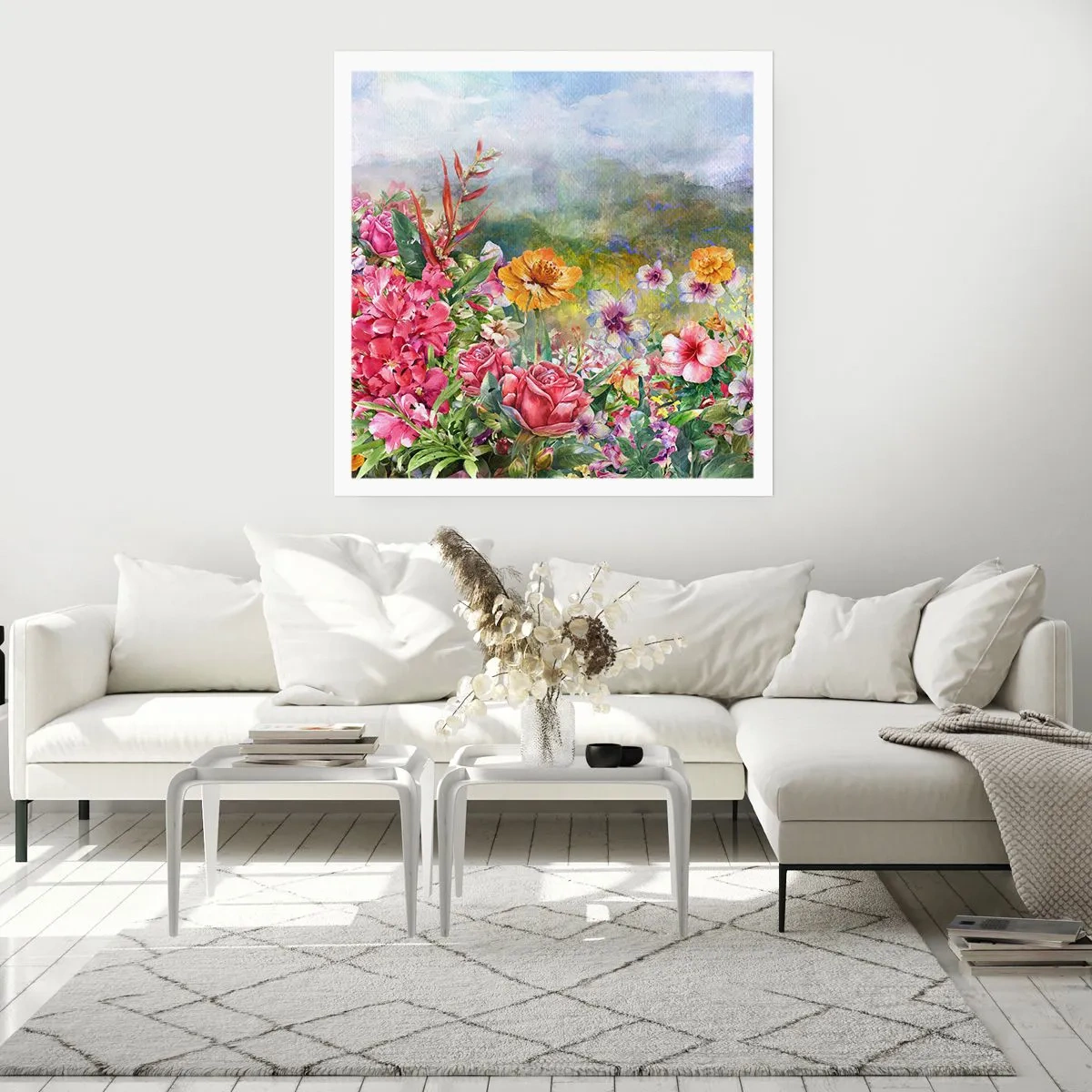 Póster - Un jardín enloquecido - 60x60 cm