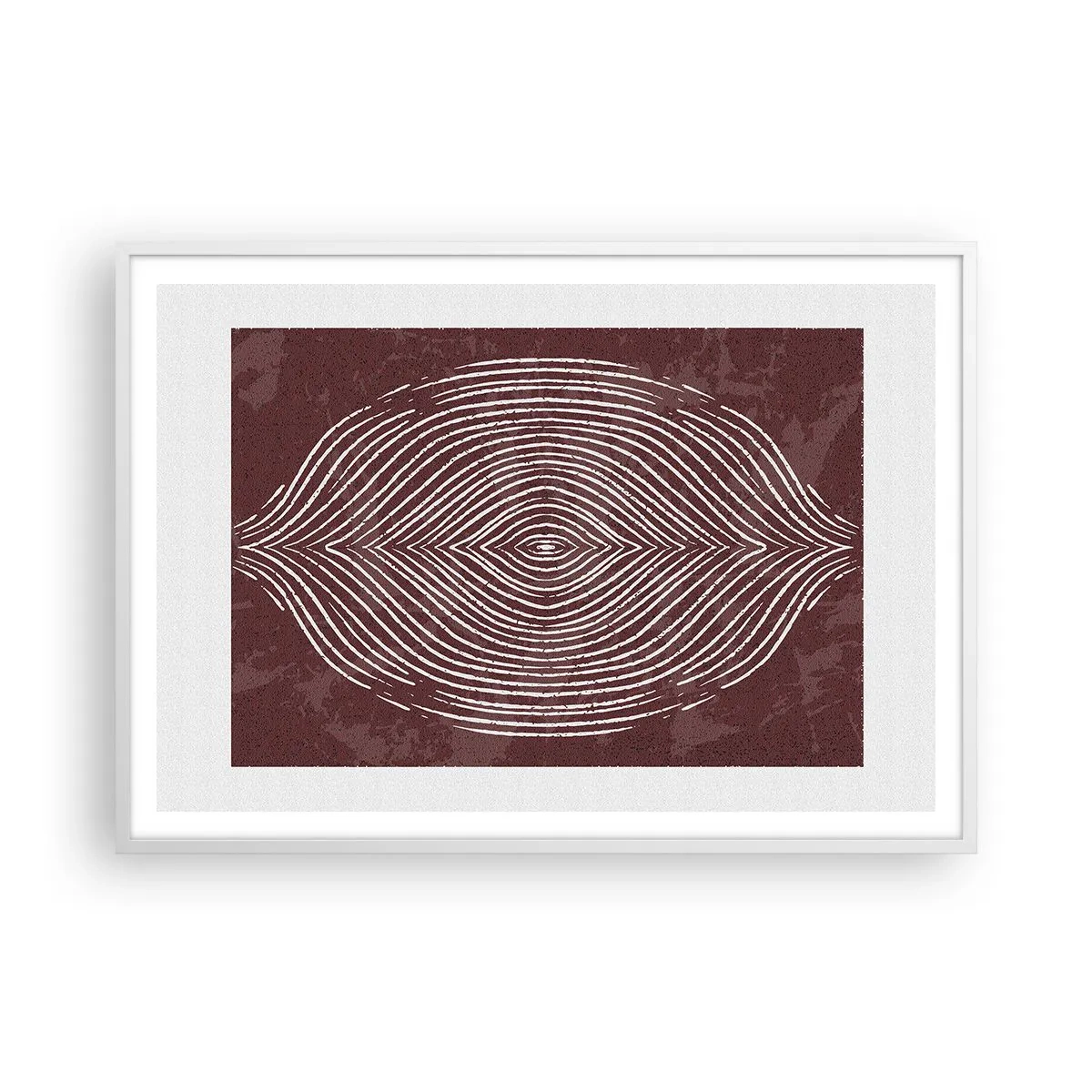 Póster en marco blanco - El espacio habla - 100x70 cm