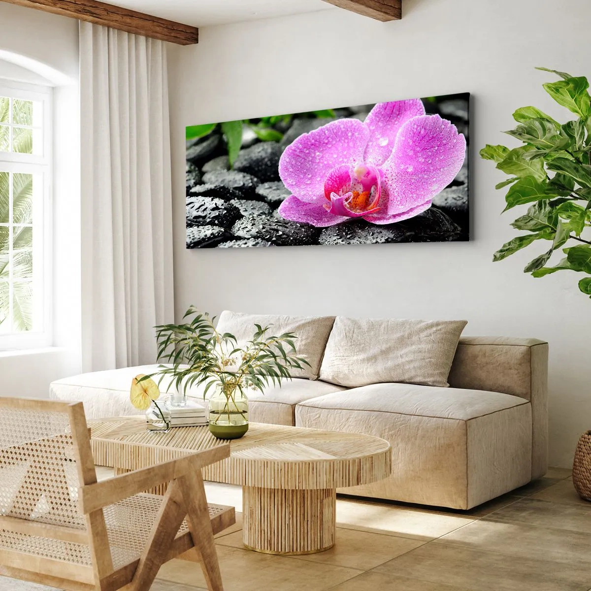 Cuadro sobre lienzo - Impresión de Imagen - Como un corazón abierto - 100x40 cm