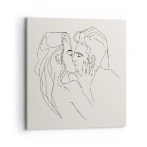 Cuadro sobre lienzo - Impresión de Imagen - Unión y sentimiento - 70x70 cm