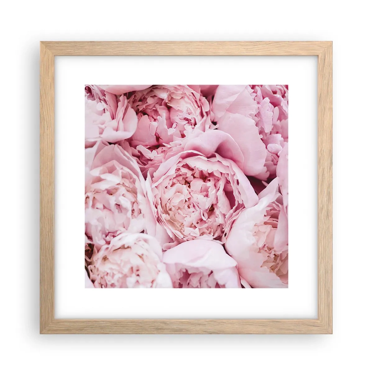 Póster en marco roble claro - Cálido y fragante - 30x30 cm