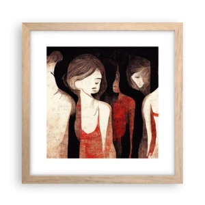 Póster en marco roble claro - Madonnas de la oscuridad - 30x30 cm