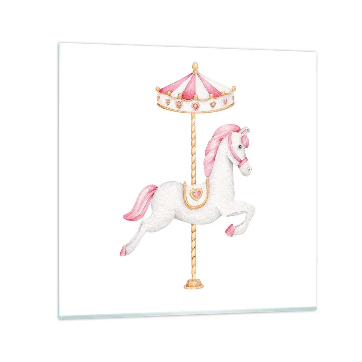 Cuadro sobre vidrio - Impresiones sobre Vidrio - Partió al galope - 60x60 cm