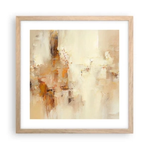 Póster en marco roble claro - El alma del ámbar - 40x40 cm