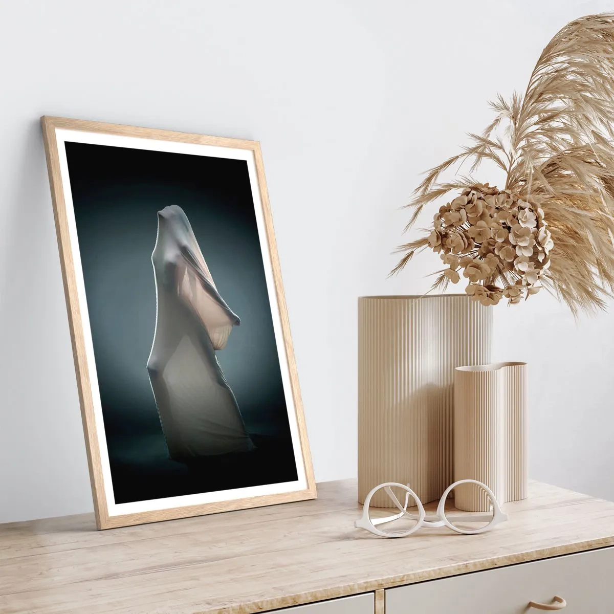 Póster en marco roble claro - Deseos ocultos - 61x91 cm