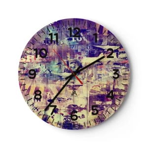Reloj de pared - Reloj de vidrio - Y eso es todo lo que quedará - 30x30 cm