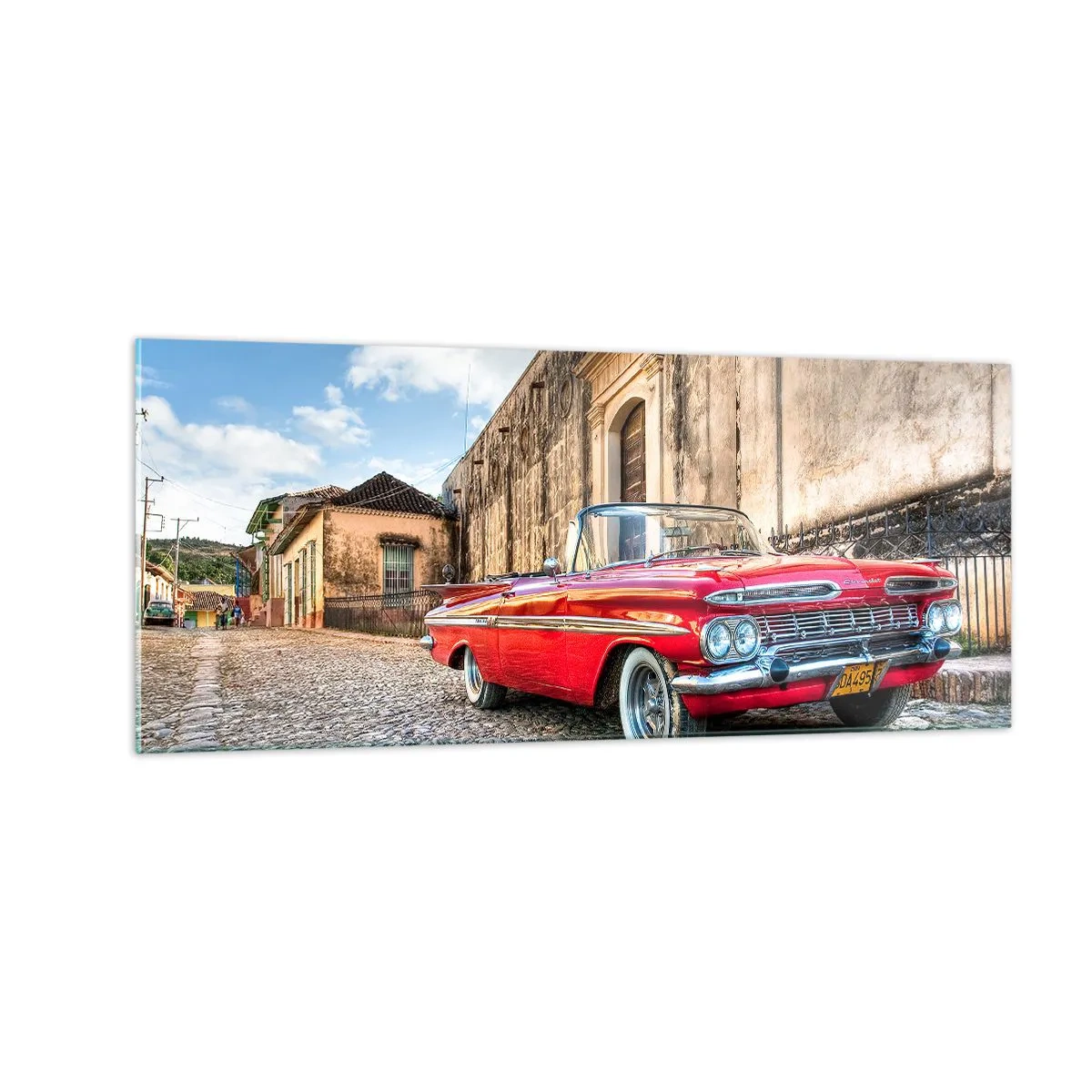 Cuadro sobre vidrio - Impresiones sobre Vidrio - Emociones cubanas - 100x40 cm