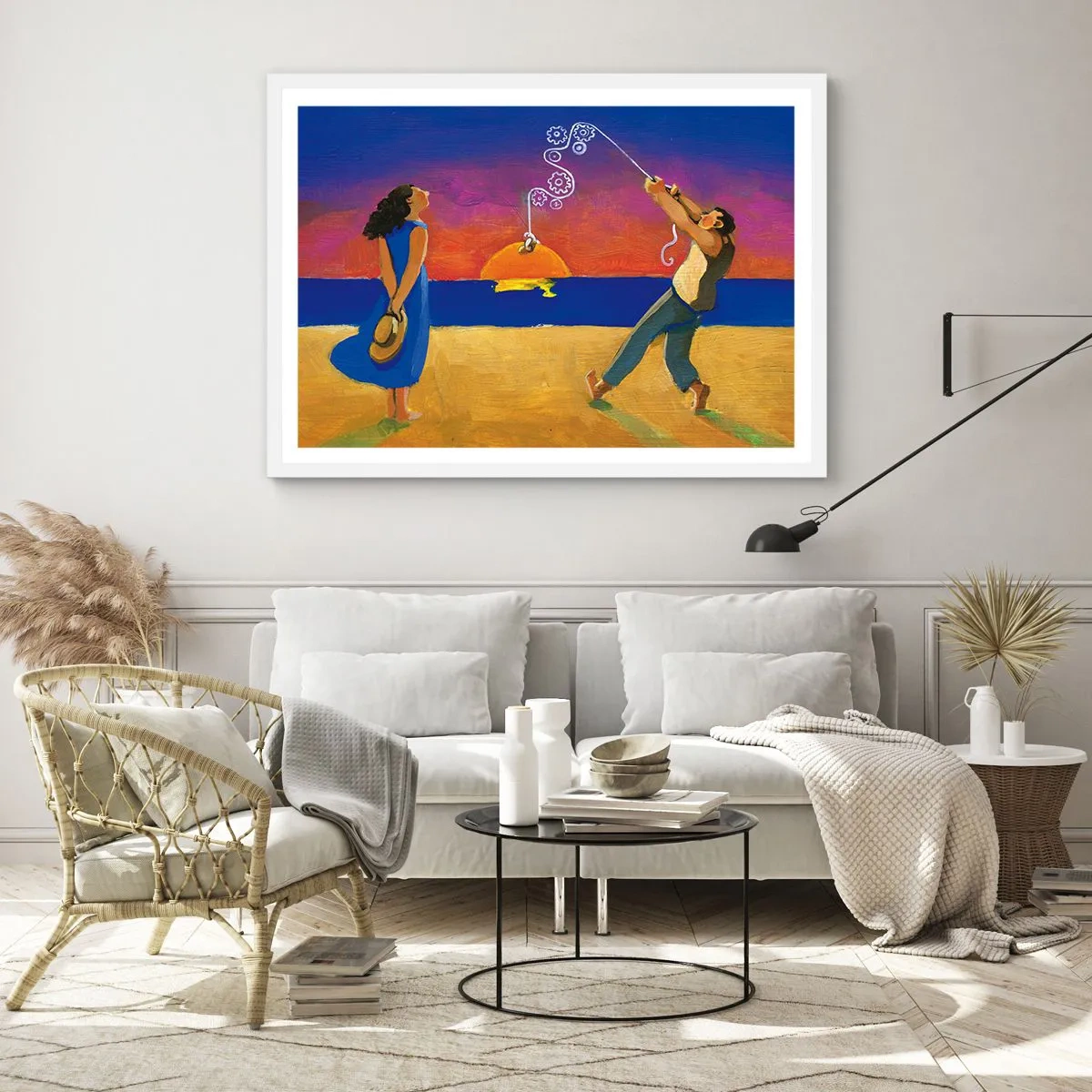 Póster en marco blanco - Mucho más que una estrella del cielo - 100x70 cm