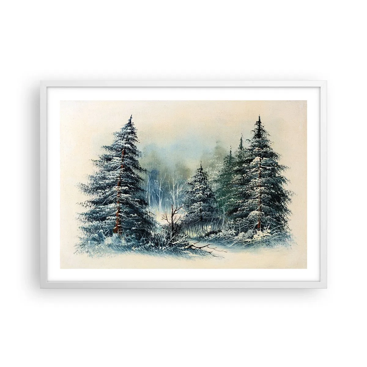 Póster en marco blanco - Preparados para la Navidad - 70x50 cm