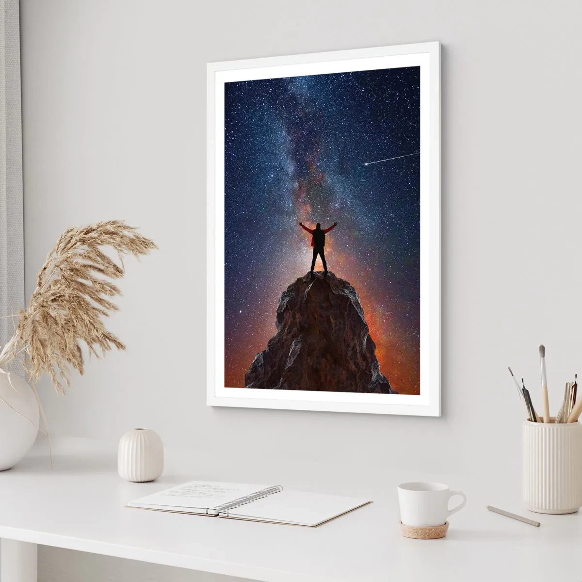 Póster en marco blanco - ¡El poder está conmigo! - 70x100 cm