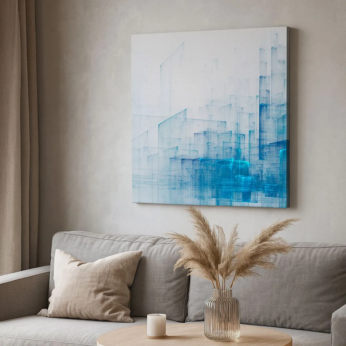 Cuadro sobre lienzo - Impresión de Imagen - Cómo se hizo el espacio - 30x30 cm