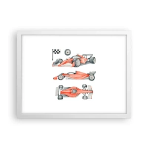 Póster en marco blanco - Para alcanzar un sueño - 40x30 cm