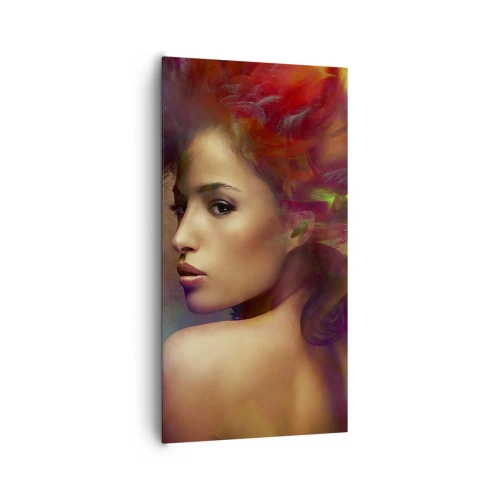 Cuadro sobre lienzo - Impresión de Imagen - Más hermosa que un arco iris, tan delicada como la niebla - 65x120 cm