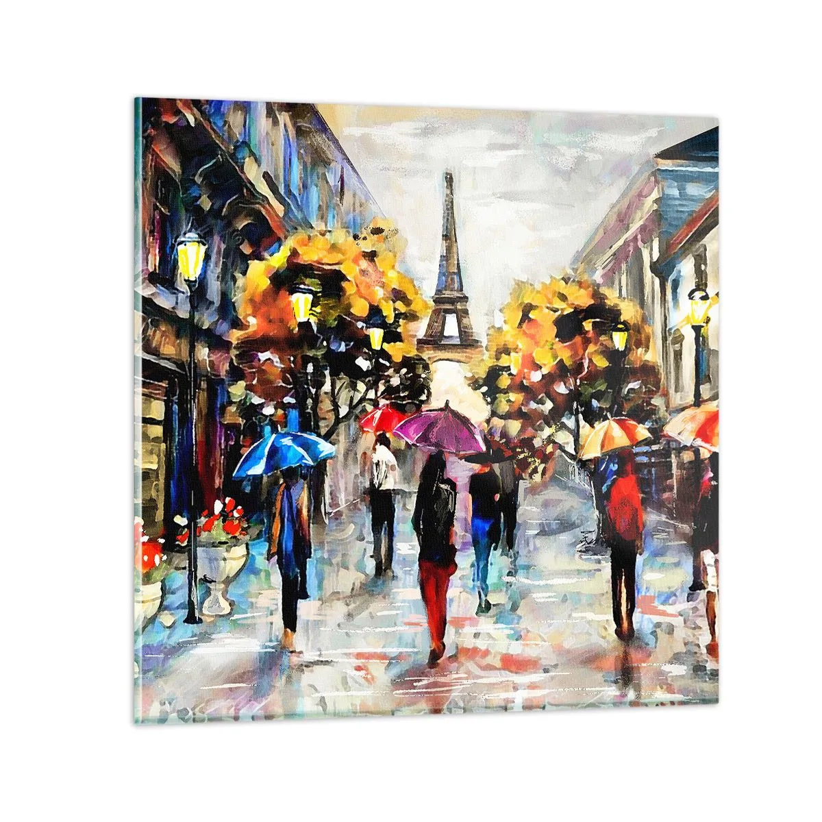 Cuadro sobre vidrio - Impresiones sobre Vidrio - Especialmente hermoso en otoño - 60x60 cm