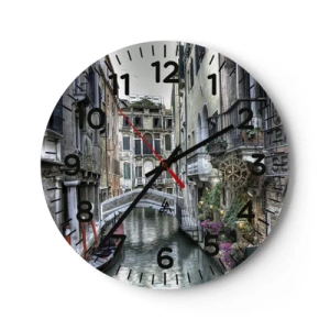 Reloj de pared - Reloj de vidrio - Durante siglos, un sueño - 30x30 cm