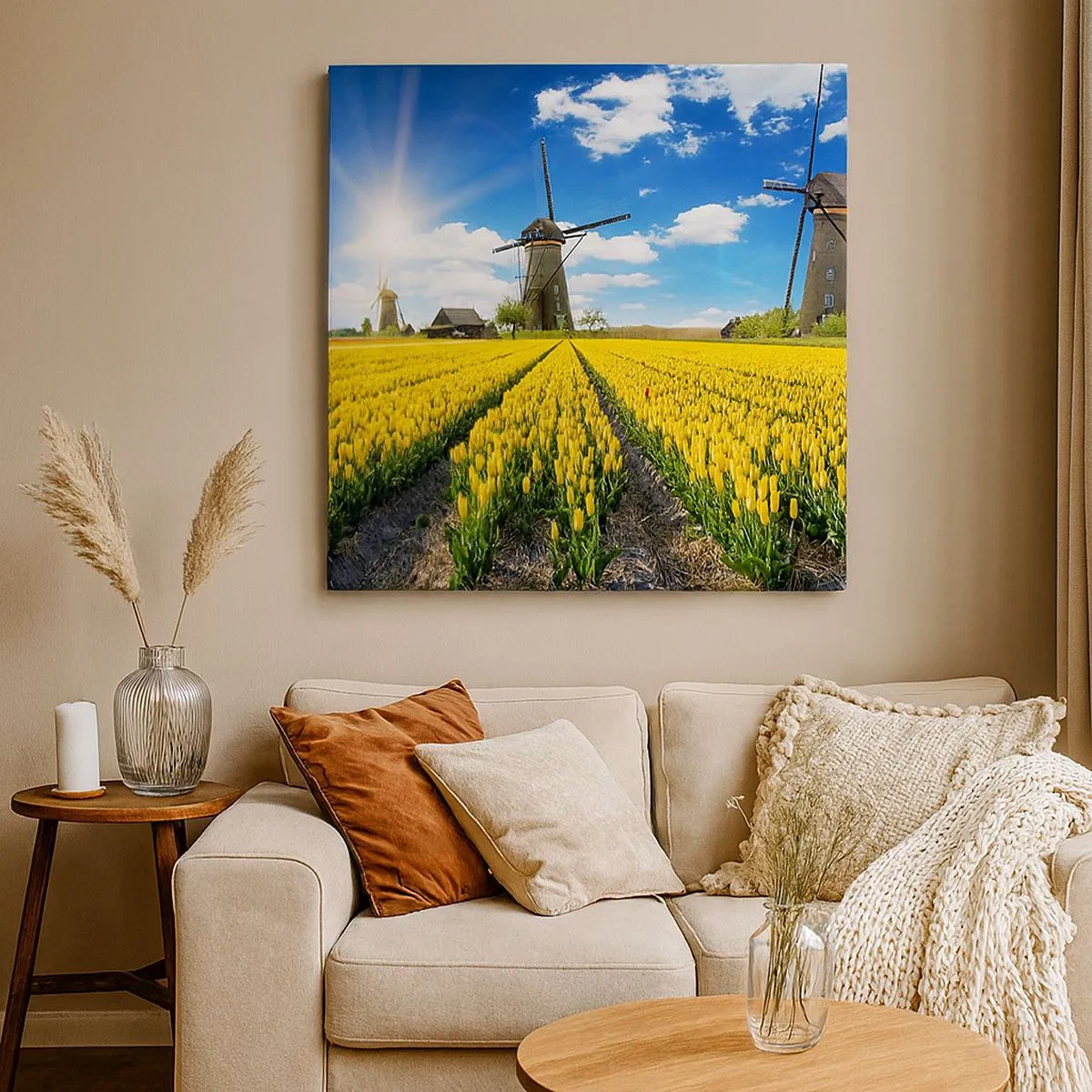 Cuadro sobre lienzo - Impresión de Imagen - No podría ser más holandés - 30x30 cm